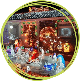 Last year’s Christmas lights display at Mike Langman’s home